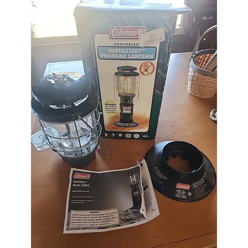 Vintage Coleman Northstar‎ Propane Lantern 2500-750 with Original Box.